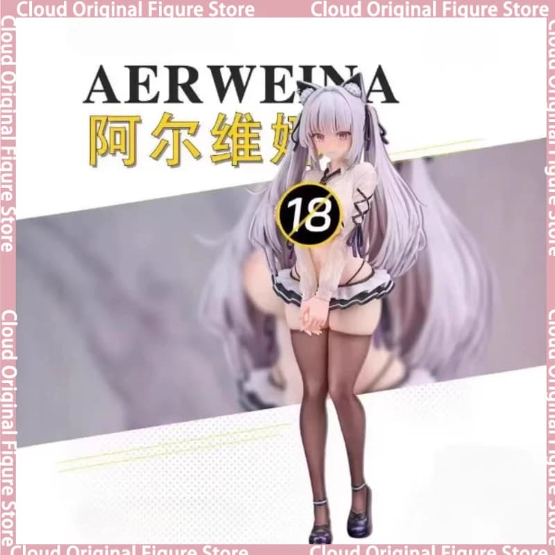 In Stock 100% Original SIKI ANIM Alvina-chan Wet Ver. 1/7 PVC Action Figure Assemble Model Collection Doll Toy Hobby Gift