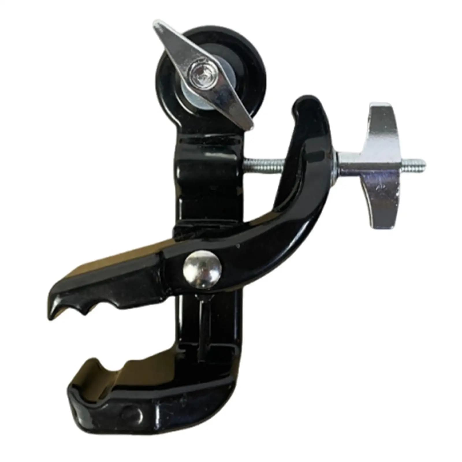 Snare Drum Set Mounting Clamp Metal Cowbell Cymbal Bracket Parts for Snare Practice Pad with Rim