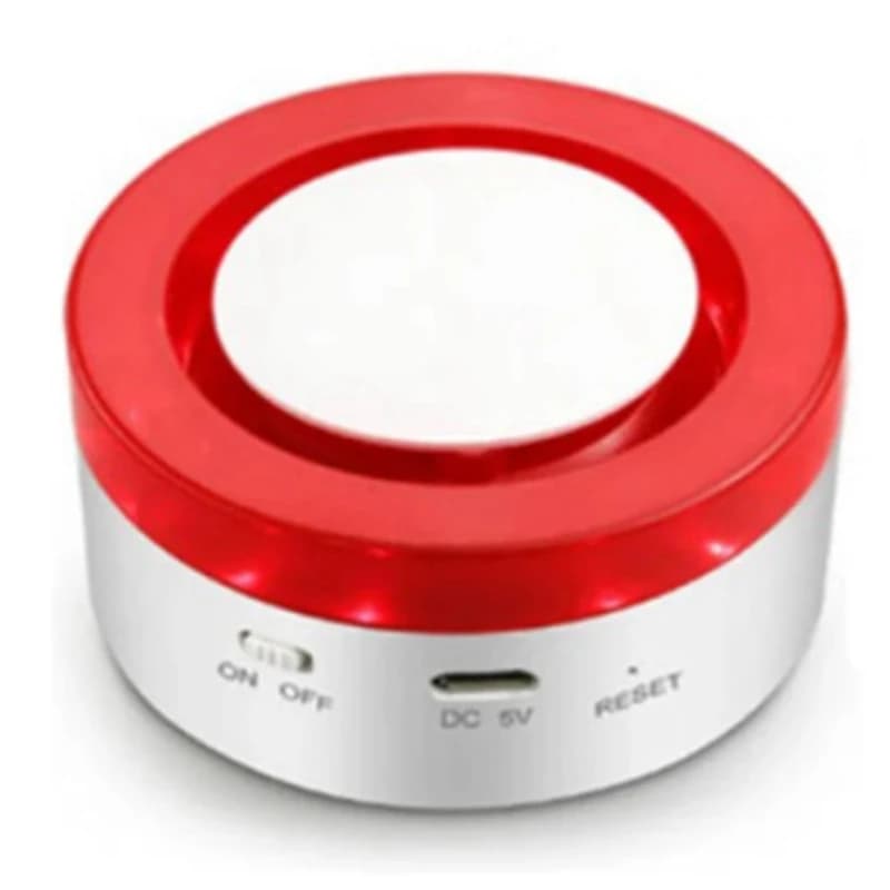 X12A-Home Security Tuya Smart Siren Alarm Strobe Flash Horn 100DB Big Sounds To Threaten Thief For Alexa EU Plug Durable Easy In