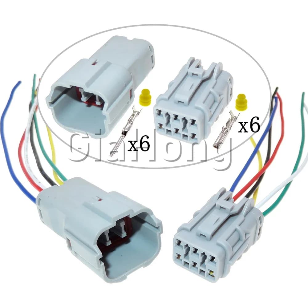 1 Set 6 Modi MG 640337 MG 610335 7123-7464-40 7222-7464-40 AC Assemblaggio Fanale posteriore per auto Presa sigillata Spina di cablaggio fanale posteriore automatico