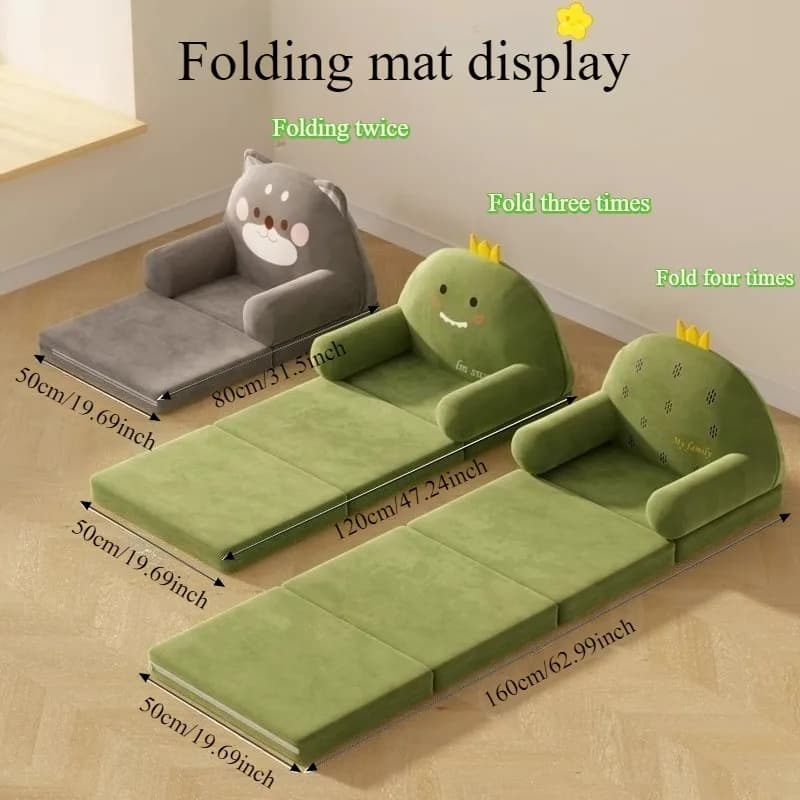 The seat cushion of the sofa with lazy bovindo window can sit and lie down, reading seat, chair with back, bedroom, sofa tatami for children