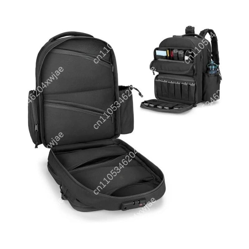Zaino da Viaggio per Laptop con Lucchetto a Combinazione, Porta USB, Scomparti Multipli, Custodia Imbottita per Laptop, Zaino Casual per Escursionismo e Sport all'Aperto