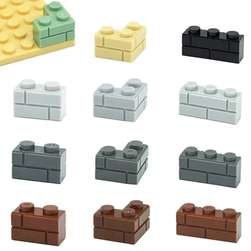Accessori fai da te Porte Finestre Mattoni da parete spessi 1x2 1x3 1x4 Punti Blocchi educativi compatibili con tutte le marche Giocattoli Leduo