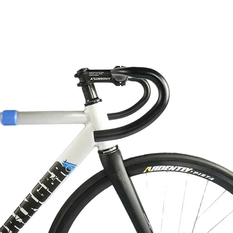 Manubrio ad ingranaggi fissi ardly 31.8mm barra di caduta per bicicletta da strada in alluminio 380/400mm volante per bici da corsa barra con maniglia piegata svasata