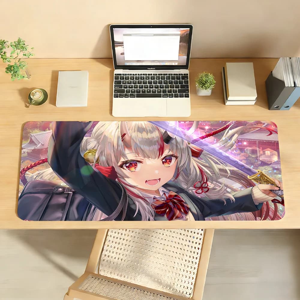 V-Nakiri Ayame Mouse Pad per computer portatile, tappetino per mouse in gomma antiscivolo, tappetino per mouse per giocatori, decorazione per scrivania