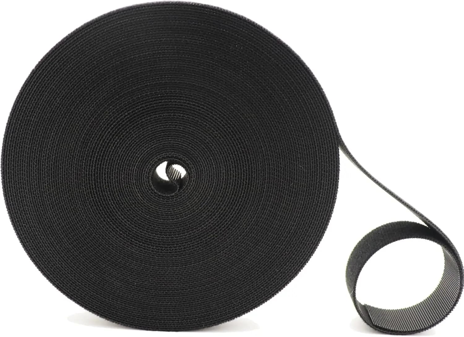 Rotolo di Velcro, 50ft x 3/4 pollici, Cinghie Tagliabili su Misura, Fascette Riutilizzabili per Gestione Cavi Multiuso