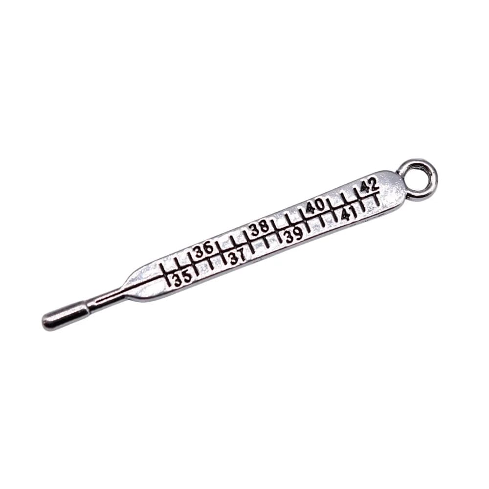 20pcs 36*4mm Zinc Alloy Thermometer Charms Pendant Designer Charms Fit Jewelry Making DIY Jewelry Findings EF4179
