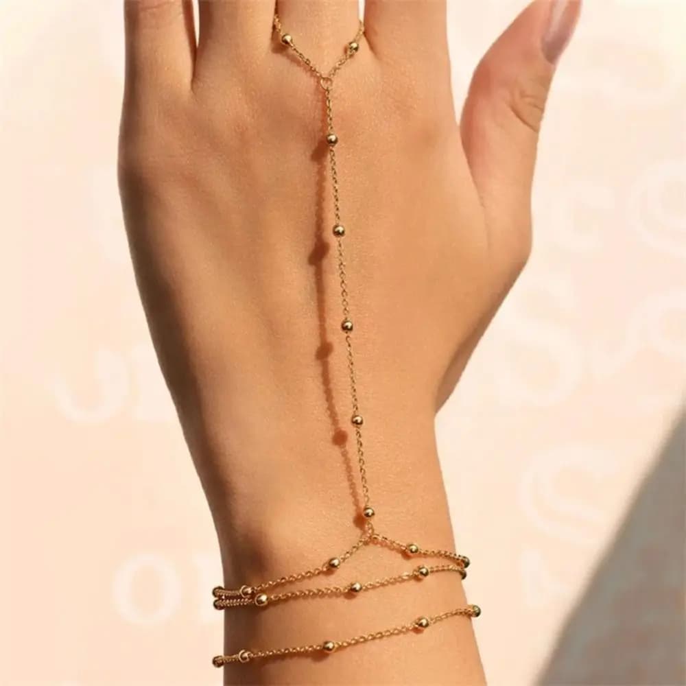 Rhinestone Zircon Butterfly Hand Chain Shiny Hand Adornment Hand Jewelry Silver/Gold Chain Finger Bracelet Fashion Accessories