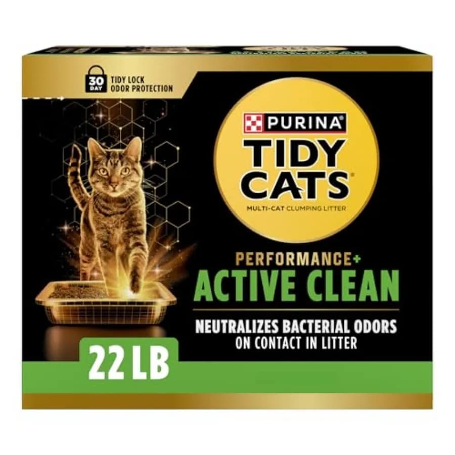 Tidy Cats Performance Plus Active Clean Scented Clumping Multi Cat Litter - 22 lb. Box