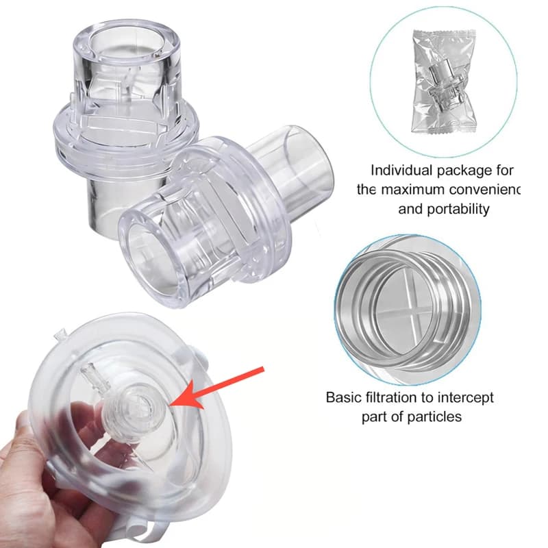 10/20/30pcs Disposable One-way Filter Plugs CPR Mask Training Valves Mouthpieces Micromask Accessories