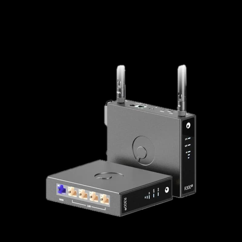 AweSeed R300A Dual SIM RS485 Guida DIN WiFi SD-WAN Gateway CPE 2 antenne per dispositivo intelligente IoT ATM Router industriale 4G LTE