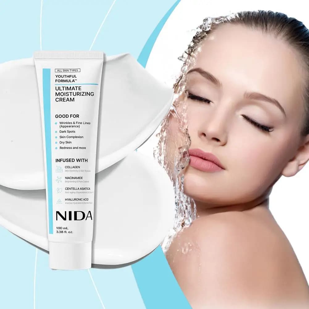 NIDA Crema viso idratante Crema ringiovanente multi-azione Crema viso idratante per la riparazione della barriera cutanea Cura della pelle originale della Corea