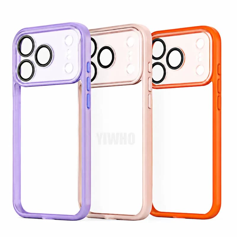 Fashion Mirror Phone Case for IPhone 17 Pro Max 16 15 14 13 Protective Camera Lens Film Shockproof Luxury Makeup Mirror Big Window Back Cover