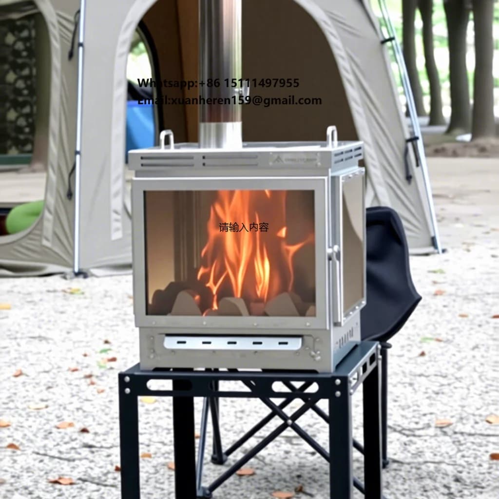 INBESTCAMP Stainless Steel Wood Burning Camping Stove 40L Capacity Portable Outdoor Cooking Equipment