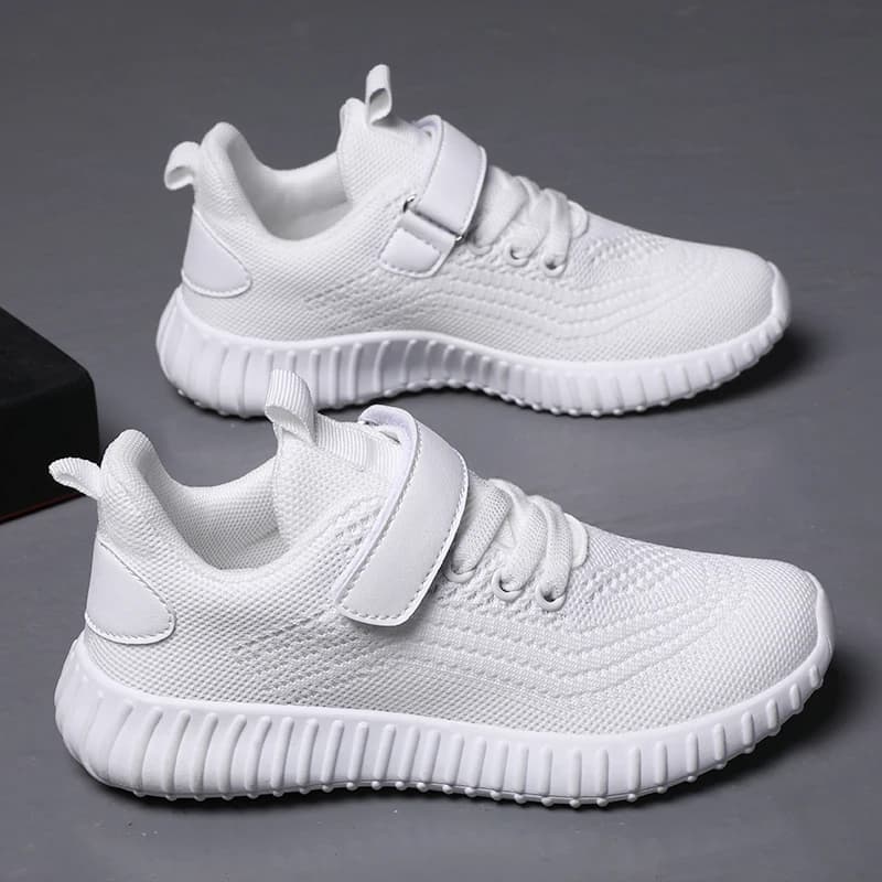 Hot Selling Solid Color Kids Sneakers Comfort Soft Non Slip Running Shoes Simple Multifunctional Non Slip Outdoor Casual Shoes