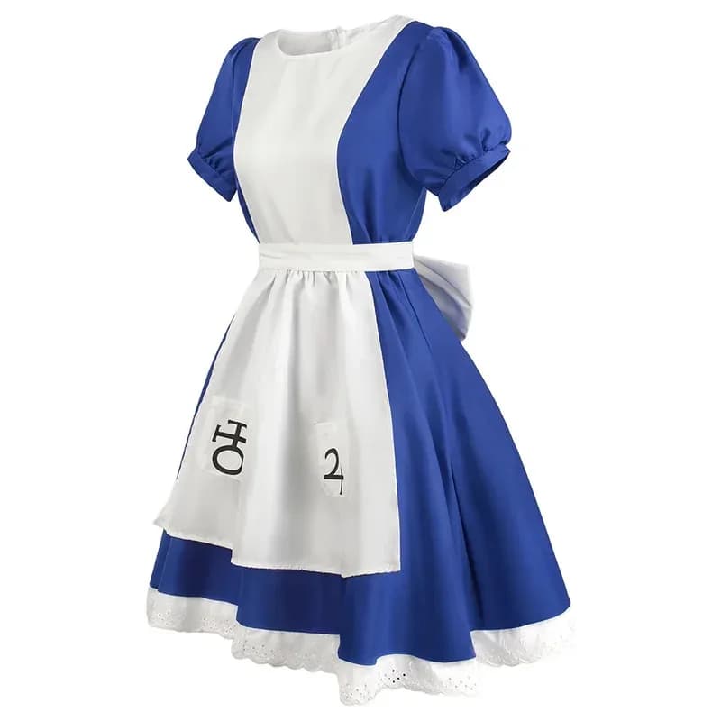 ABC123 Anime Cameriera Principessa Grembiule Abito Gioco Madness Returns Alice Costume Cosplay per Ragazze Festa H3;F'6,C;7.Y