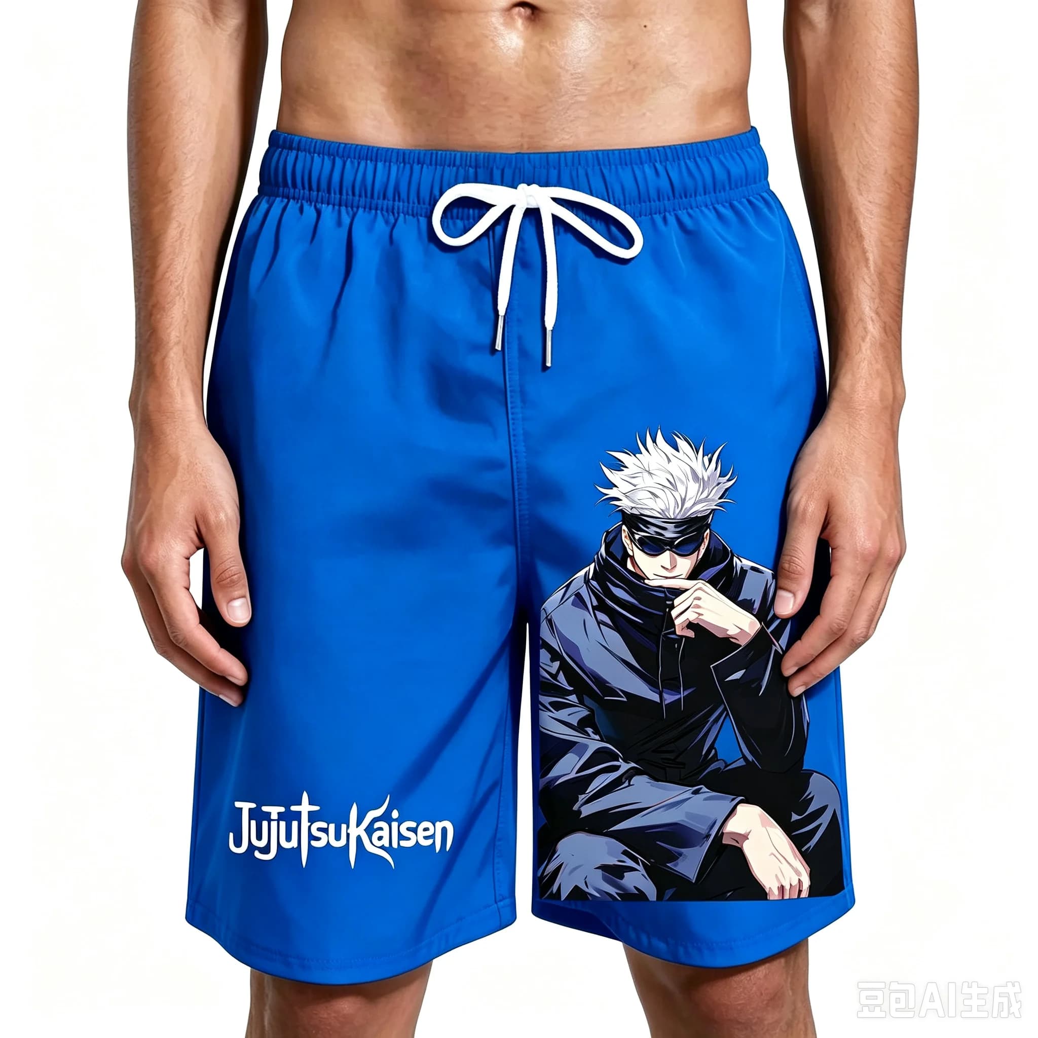 Anime Character Print Quick Dry Beach Shorts Men Women Same Style Board Shorts Summer Swim Trunks For Outdoor Surfing Sports