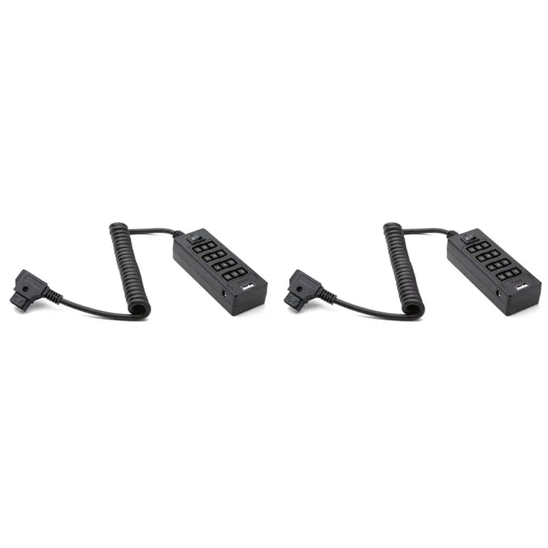 ABKN-2X D-Tap a 4 femmine D-Tap 2 DC Uscita USB Cavo di alimentazione Distributore Splitter Hub Box per batterie Anton Bauer V Mount