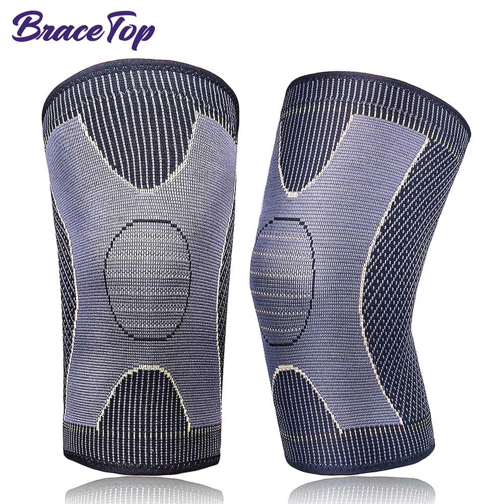 BraceTop 1 PC Manicotto per ginocchiera in rame per sollievo e supporto dal dolore da artrite unisex, manicotto per ginocchio a compressione per dolore al ginocchio MCL ACL