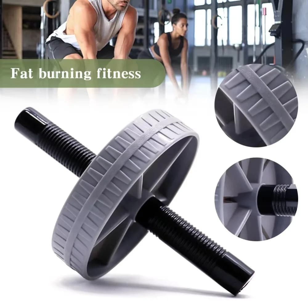 Portable Workout AB Roller Wheel Silent Durable Abdominal Wheel Non-slip Abdominal Trainer for Home Gym Strength Workouts