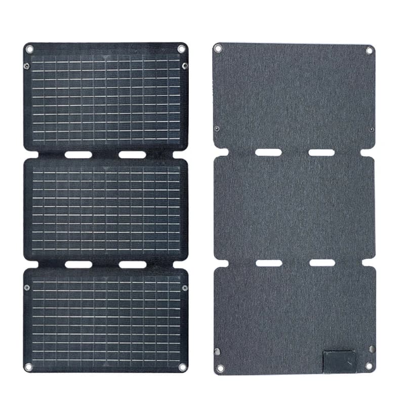 Pannello Solare 30 Watt ETFE Flessibile Portatile Pieghevole Caricatore USB Rapido per Telefono Cellulare Campeggio/Esterno