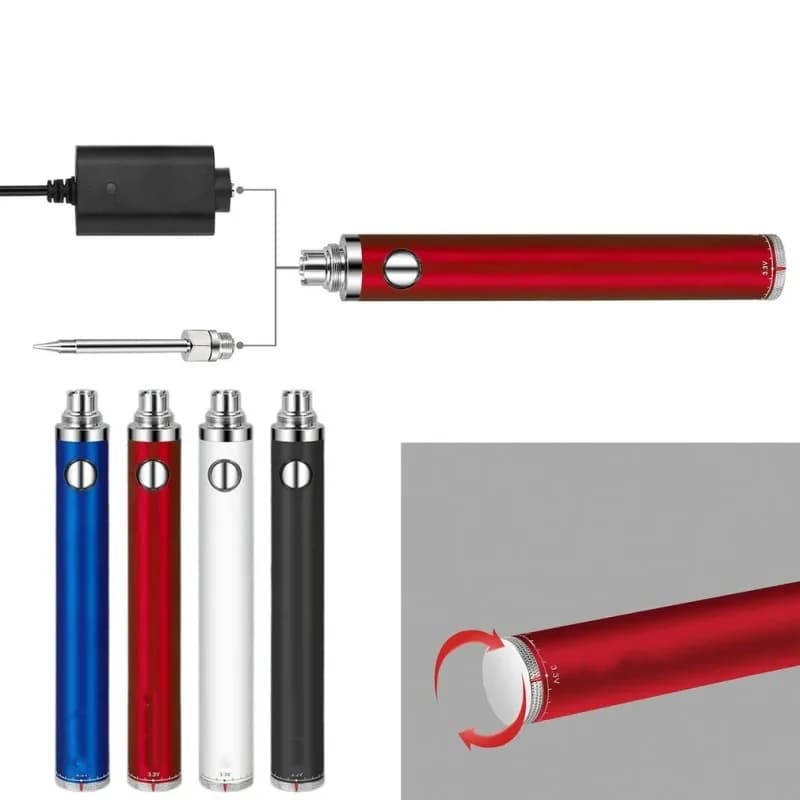 1-8 Pezzi Batteria 900mAh con filettatura 510, Penna Elettrica per Saldatura e Riscaldamento, Saldatore Elettrico per Biscotti