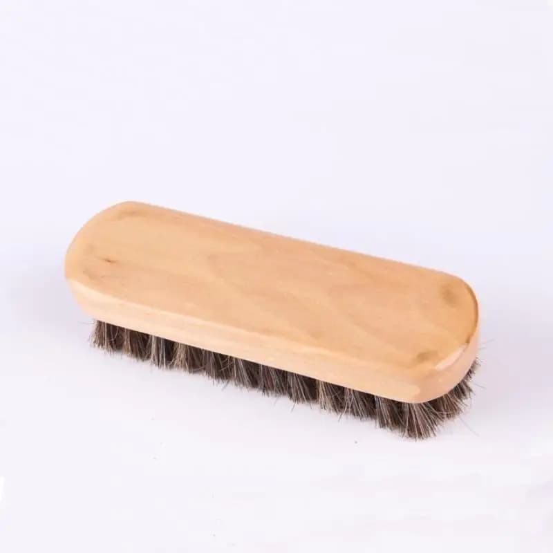 Spazzola in legno con setole di crine di cavallo (1/3 pezzi) per lucidatura e pulizia dettagli cruscotto, spazzola per la cura e la pulizia di scarpe in pelle