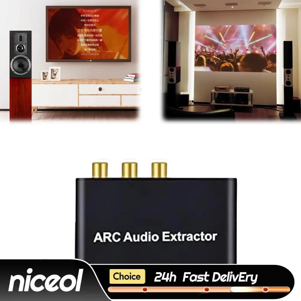 Estrattore audio ARC compatibile con HDMI, convertitore audio da ARC a SPDIF coassiale L/R stereo con jack da 3,5 mm per amplificatore di altoparlanti HDTV