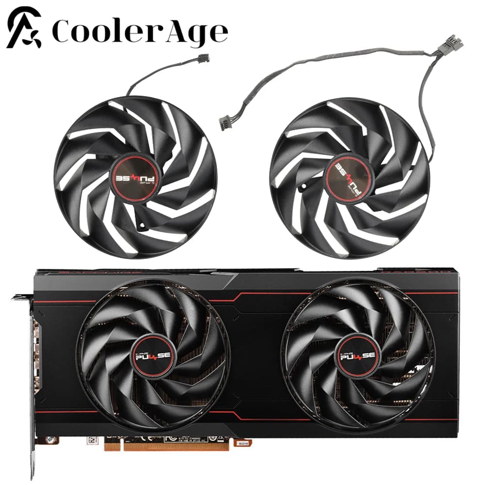 Per Sapphire PULSE AMD Radeon RX 6750 XT Ventola della scheda video 95MM FD10015M12D RX6750XT Ventola di raffreddamento della scheda grafica