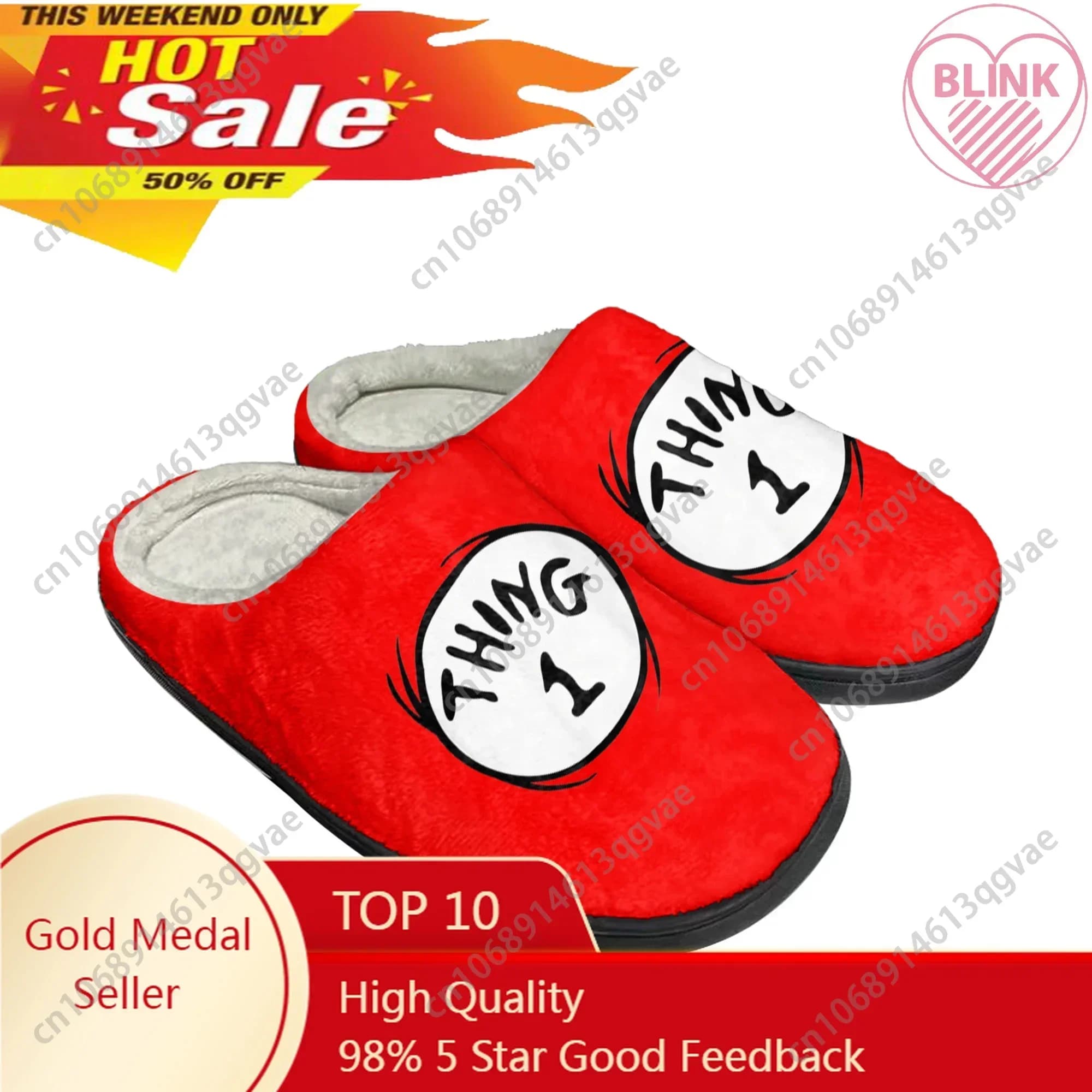 Madre All Thing Red Thing 1 2 Pantofole personalizzate in cotone per la casa Sandali da donna per uomo Peluche Casual Tenere al caldo Scarpe Pantofola termica