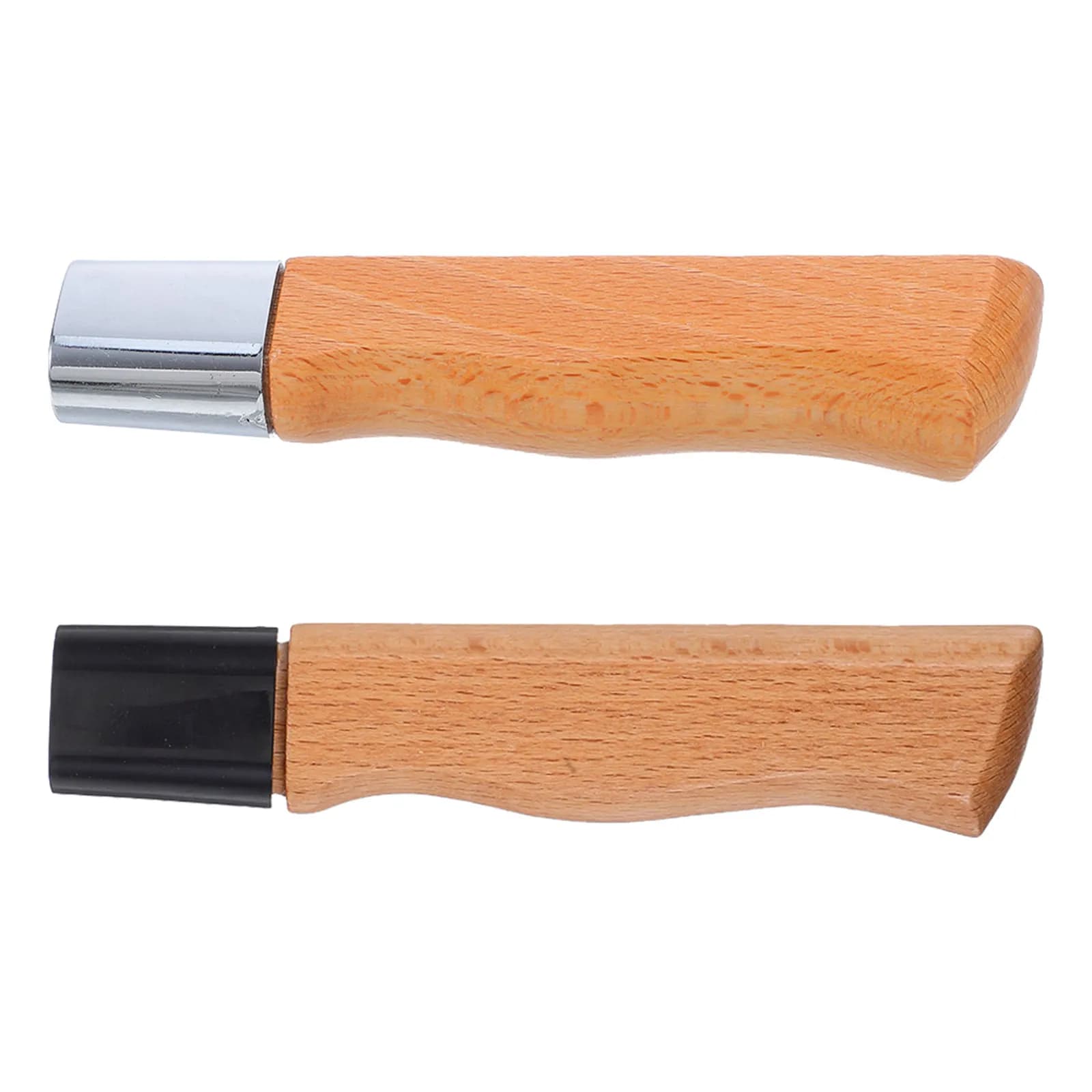 2Pcs Elegant Pear Wood Knife Handle Set Smooth Polished Ergonomic Wooden File Handle for Cooking Tool Upgrade Chef Knife Grip