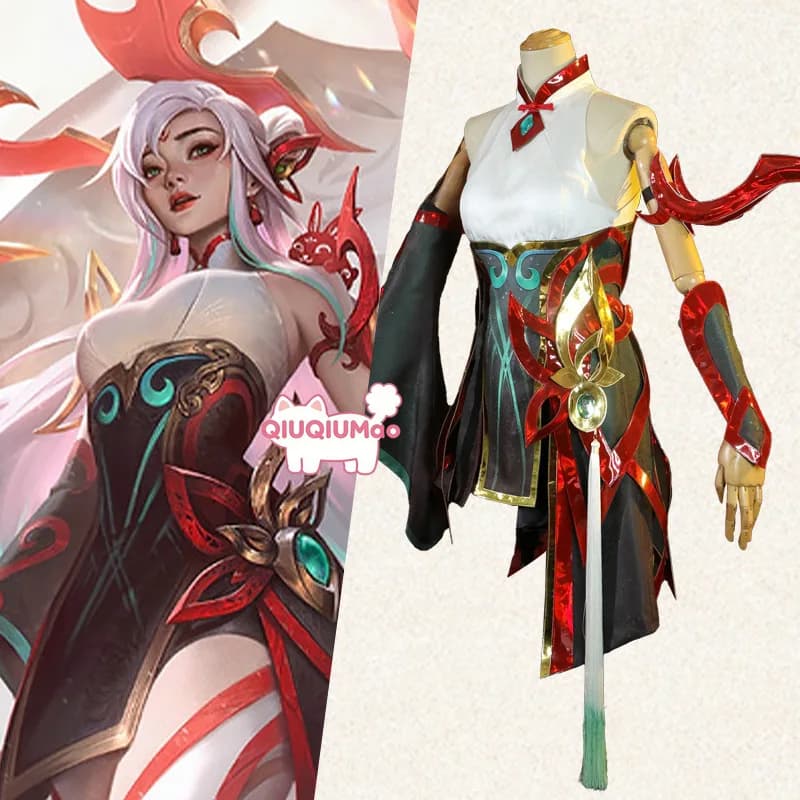 Costume Cosplay League of Legends Mythmaker, Abito da Irelia per Giochi di Ruolo, Outfit per Donne, Set per Comic Con e Feste di Halloween