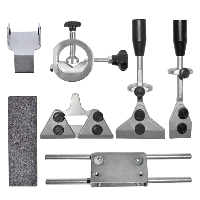 Maschere per affilare e accessori per smerigliatrice raffreddata ad acqua Lavorazione del legno Utensili per tornitura Clip Coltello Forbice Jig Wheel Dresser