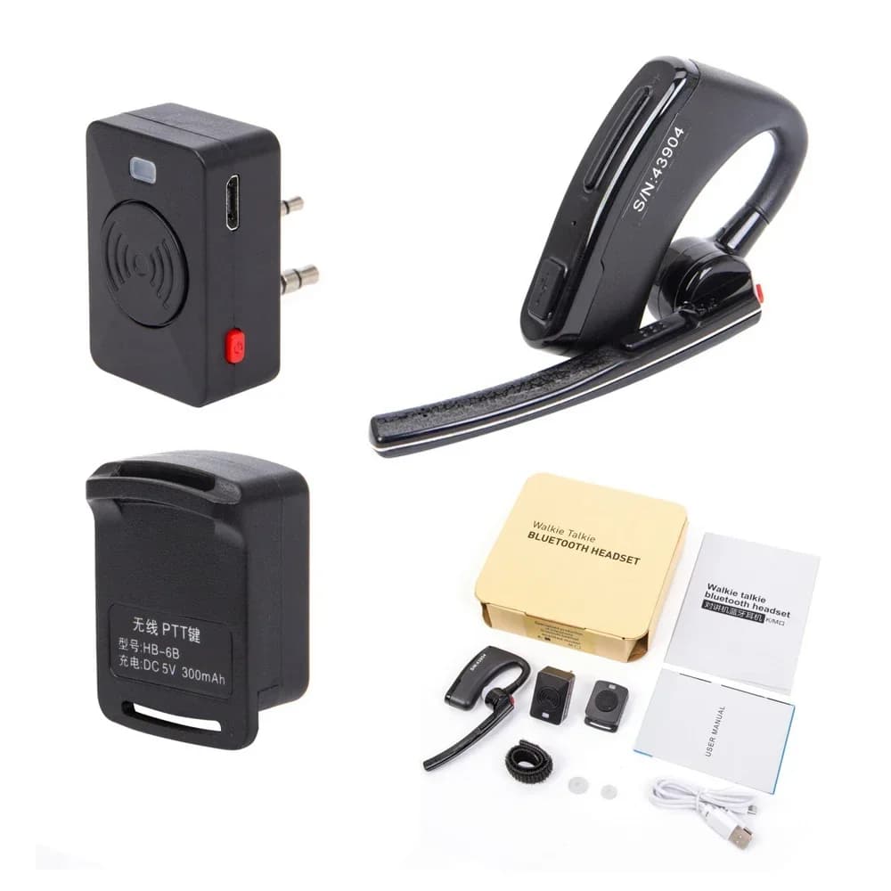 Wireless Walkie Talkie Bluetooth PTT Auricolare Auricolare Per Motorola EP450 GP88 CP88 P080 CT250 PRO2150 P110 Mic Auricolare Adattatore