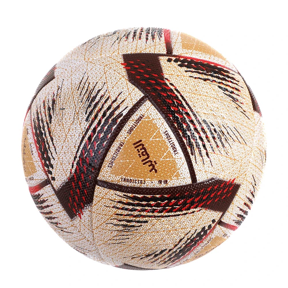 2022 Pallone da calcio di alta qualità Formato ufficiale 5 Materiale PU Senza soluzione di continuità Resistente all'usura Partita di allenamento Calcio Futbol Voetbal Bola