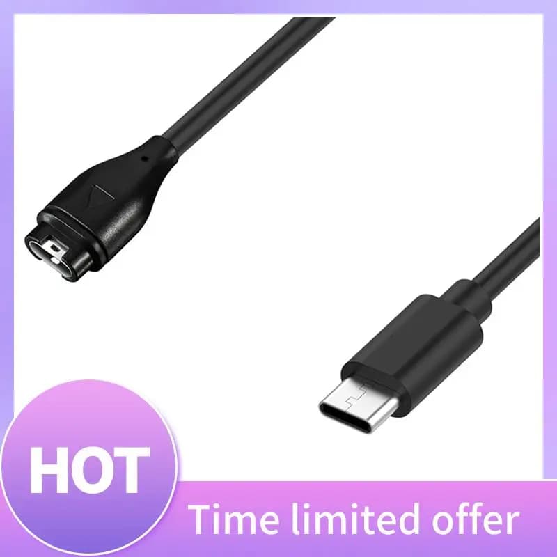 B68A USB Type C Charging Cable For Garmin Fenix 7 7S 7X 6S 6X Pro 5S 5X 3 4S 935 945 245 Venu 2 Cover Case Charger Plug