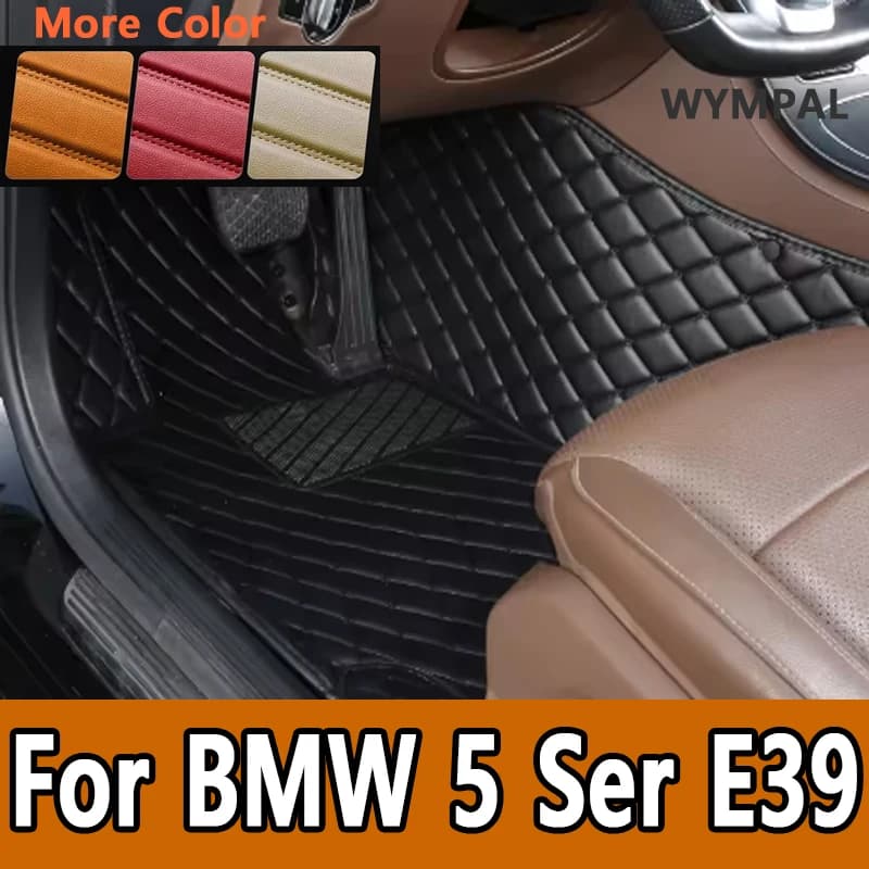 Luxury Car Mats for BMW Series 5 E39 523i 525i 520i 520d 1996 ~ 2003 Protective Mat Leather Car Mat Car Accessories