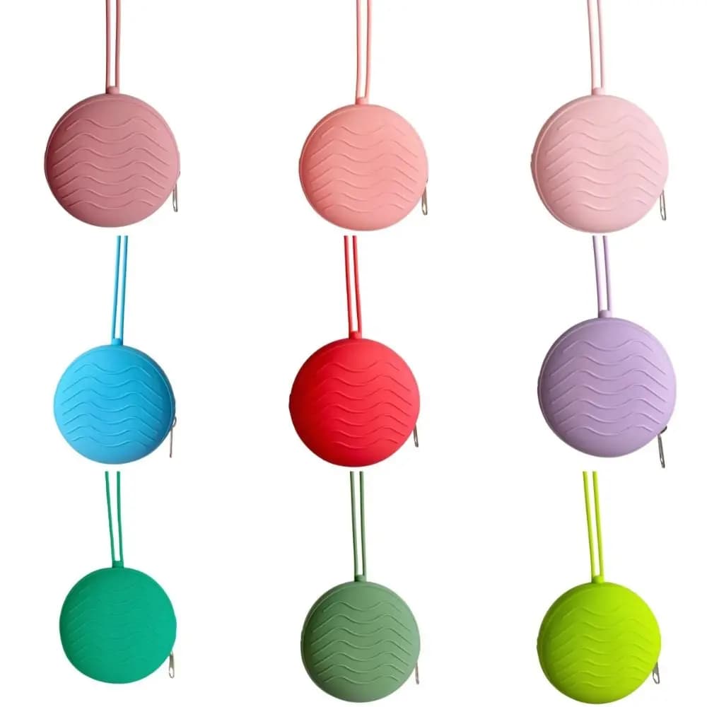 Nuovo Porta Ciuccio in Silicone Rotondo Senza BPA, Contenitore Portatile per Ciuccio, Accessori per Neonati, Borsa per Conservazione Capezzoli per Esterni