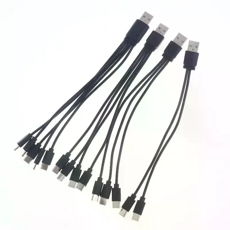 Adattatore cavo da USB a tipo C Twin Pack da 20 cm; Cavo di ricarica splitter USB-C multiporta