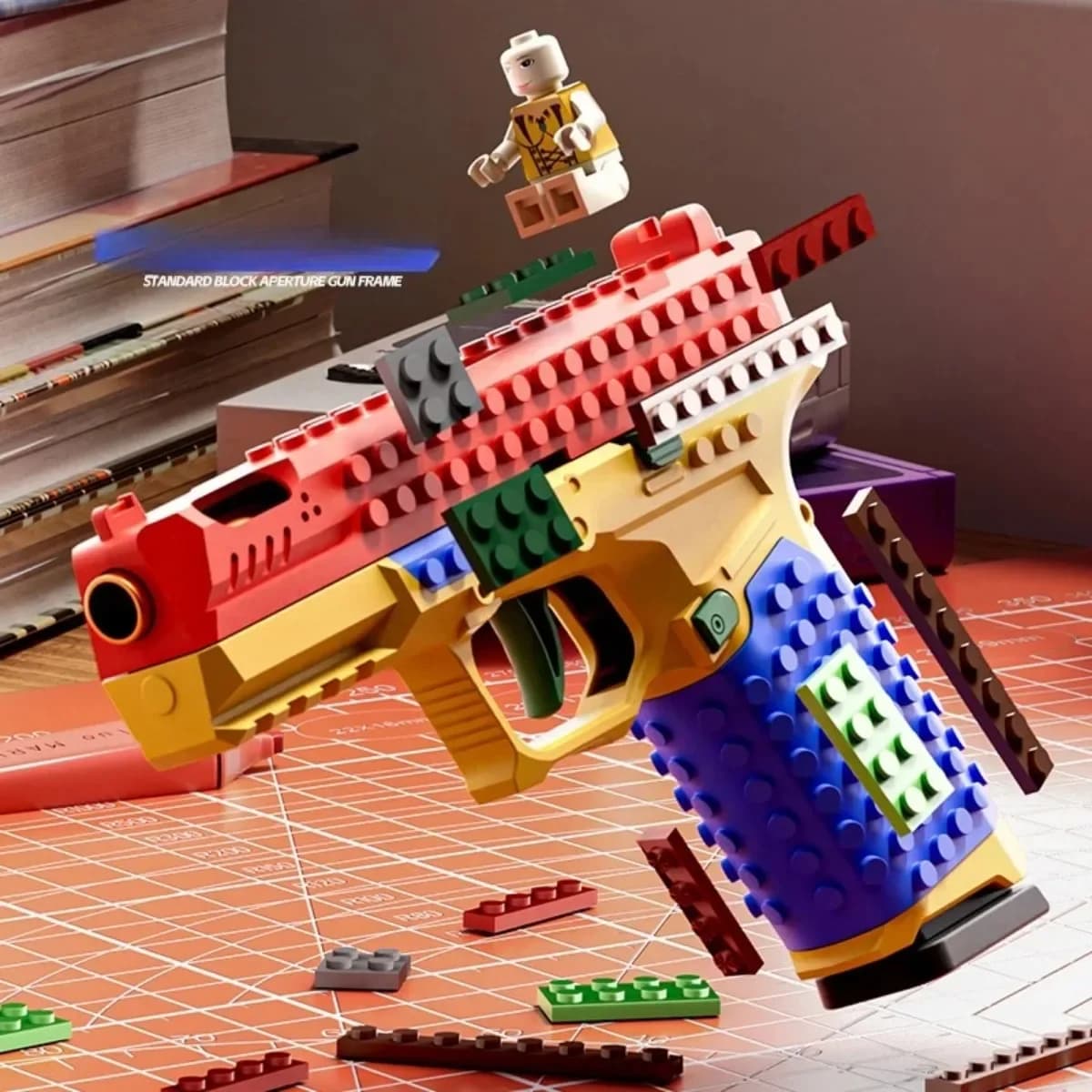 Building Block Shell Gun Throw Airsoft Blowback Arma CS Outdoor Empty for Adult Boys