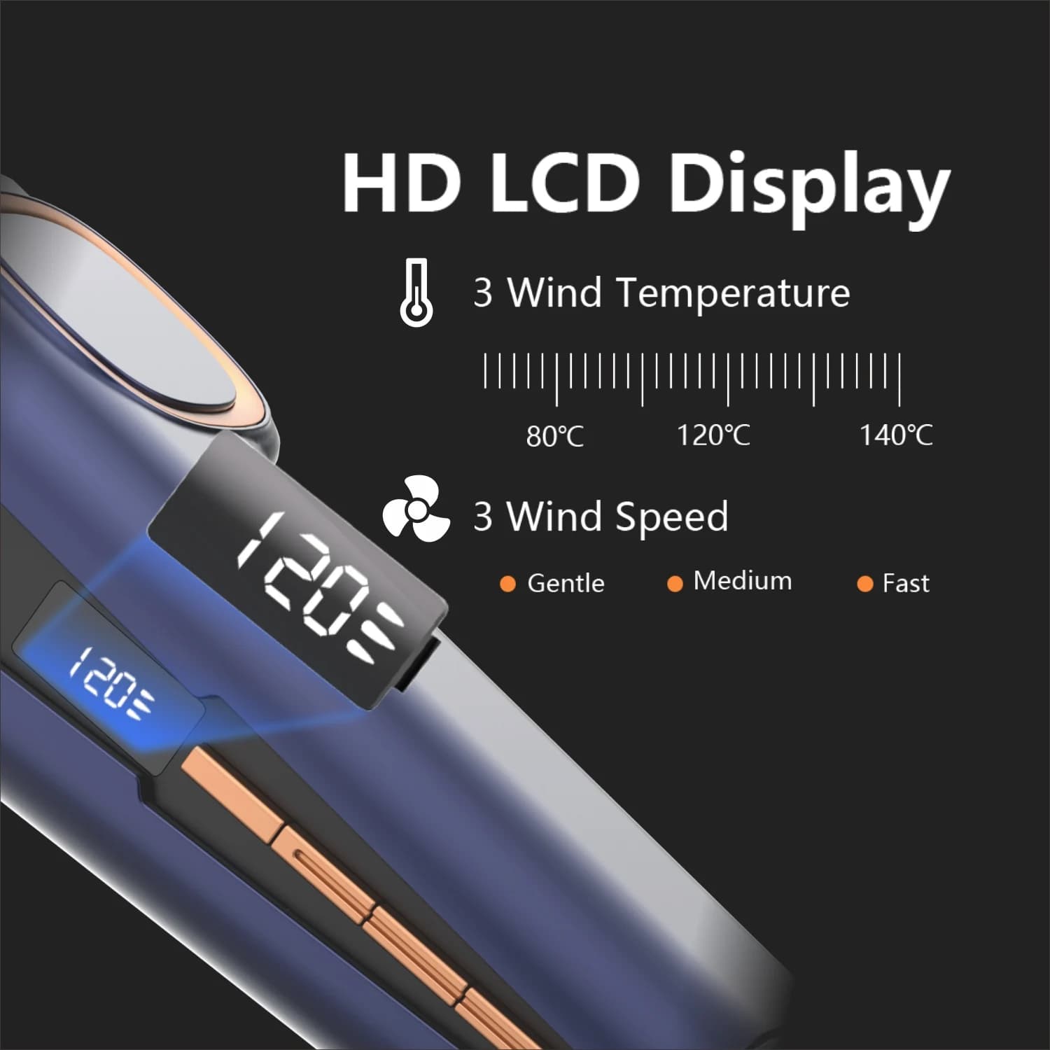 Air Hair Plate 110000 RPM 2 in 1 Europe Double Voltage Less Damage Wet Titanium Iron for Sale