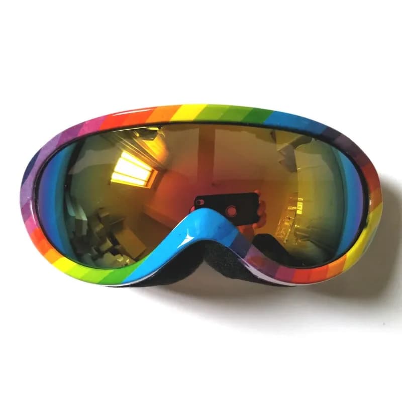 Occhiali da sci per bambini con lenti sferiche professionali occhiali da sci per bambini antivento occhiali maschera da sci occhiali da esterno per bambini