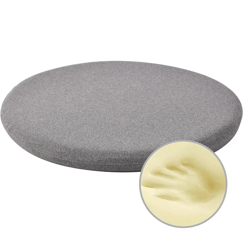 LMETJMA Cuscino per sedile rotondo in memory foam Cuscino per sgabello da bar Cuscino per sedia staccabile Cuscino per sedile da pranzo Cuscino per pavimento JT413