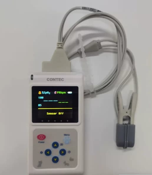 CMS60D-VET Pulse Oximeter, Veterinary Pulse Oximeter for Pets and Animals, Veterinary Tongue and Ear Clip Pulse Oximeter