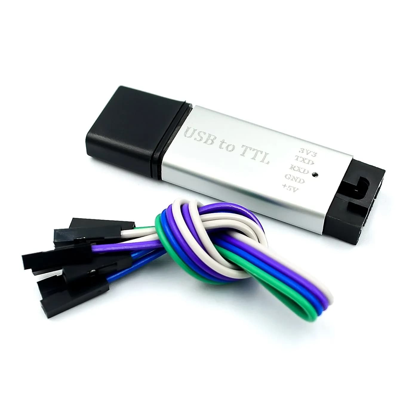Guscio in alluminio CP2102 Modulo USB 2.0 a TTL UART Convertitore seriale a 6 pin STC Sostituisci il modulo FT232 supporto 5v/3.3v per arduino