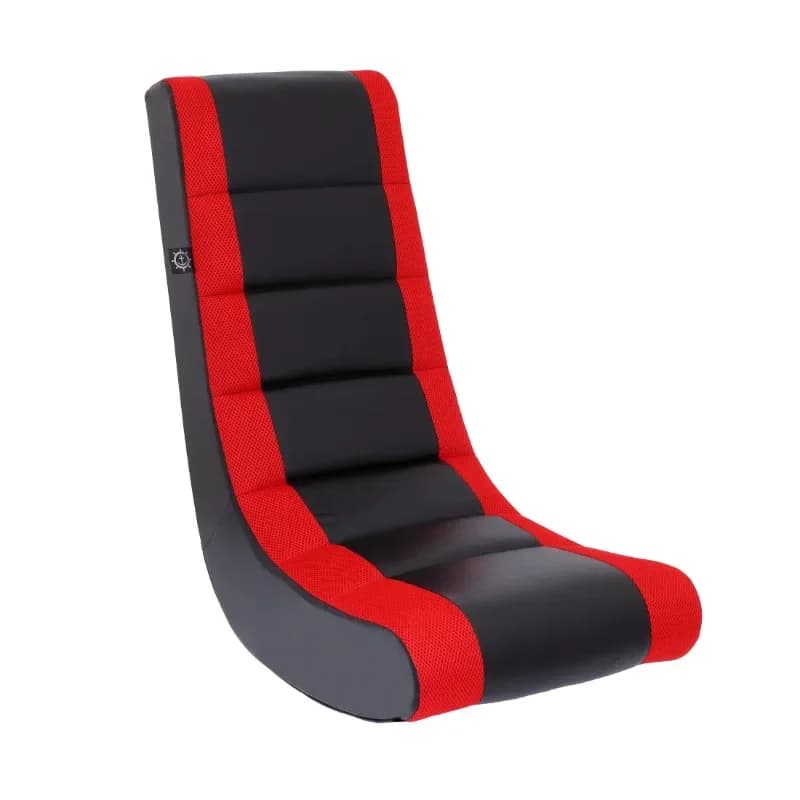 Mobili Sedia da gioco classica Video Rocker Rete in ecopelle Nero/Rosso