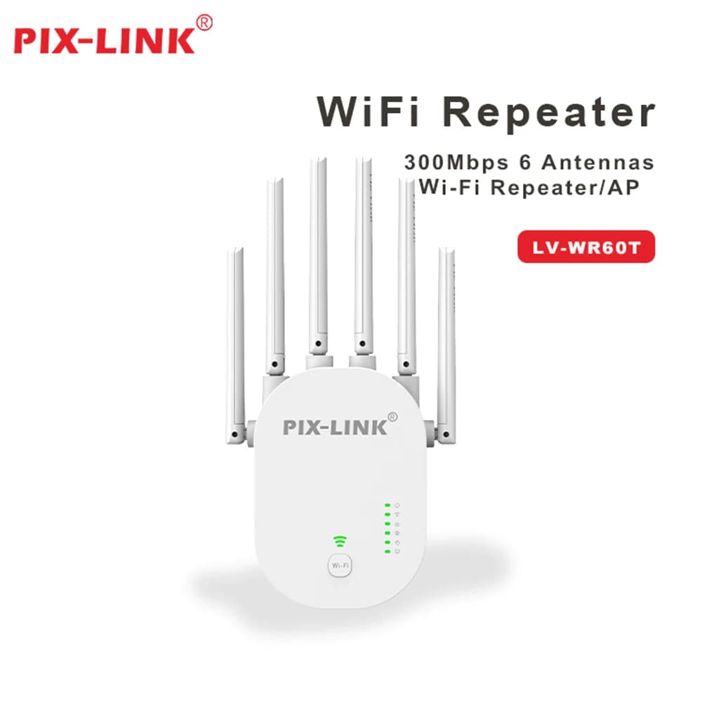 PIX-LINK WR60T Ripetitore WiFi Router 1200Mbps Estensore WiFi Estensore di portata Wi-Fi Ripetitore di segnale Wi-Fi 2.4G Rete a lungo raggio