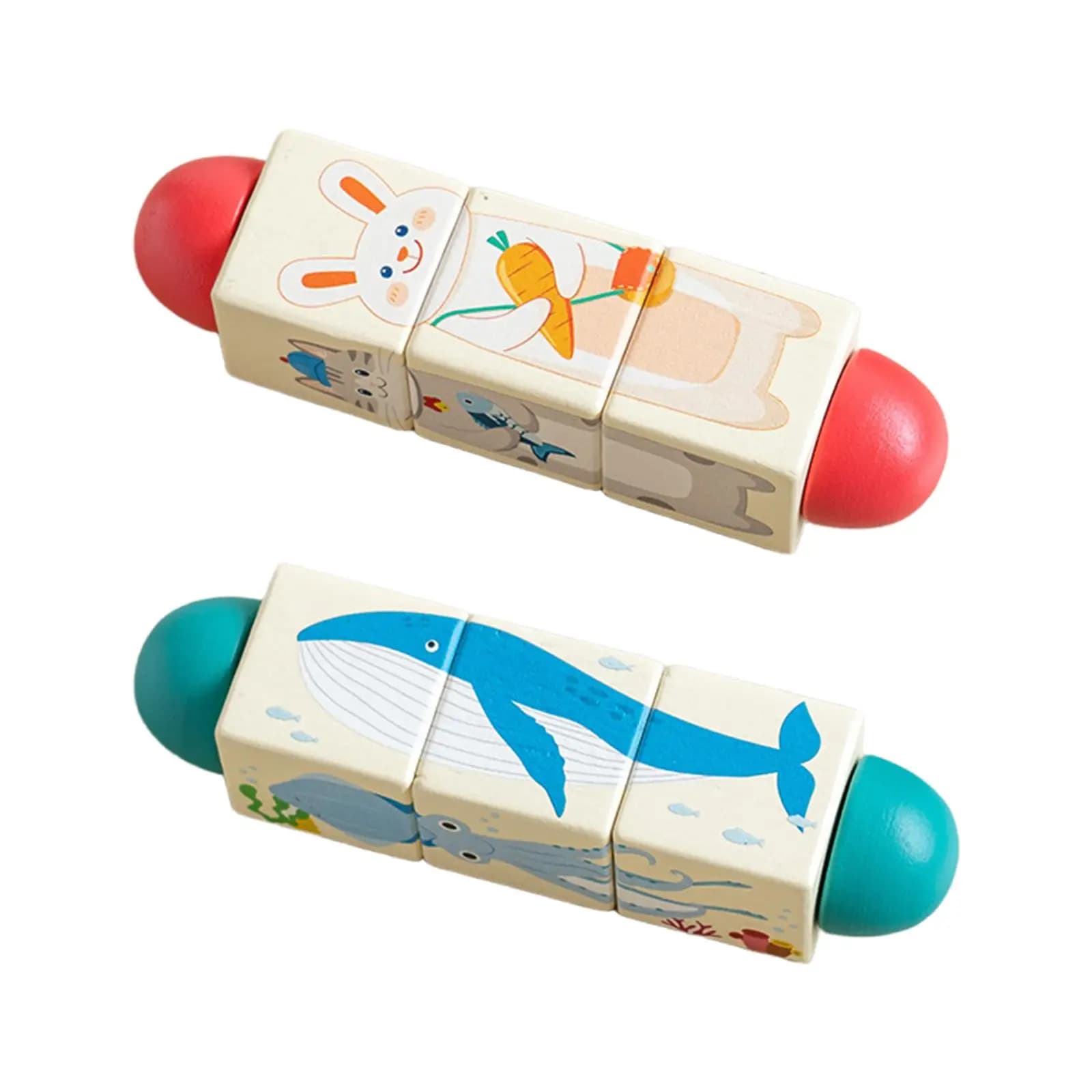Giocattolo puzzle per il miglioramento della messa a fuoco del giocattolo twist in legno per bambini di 1+