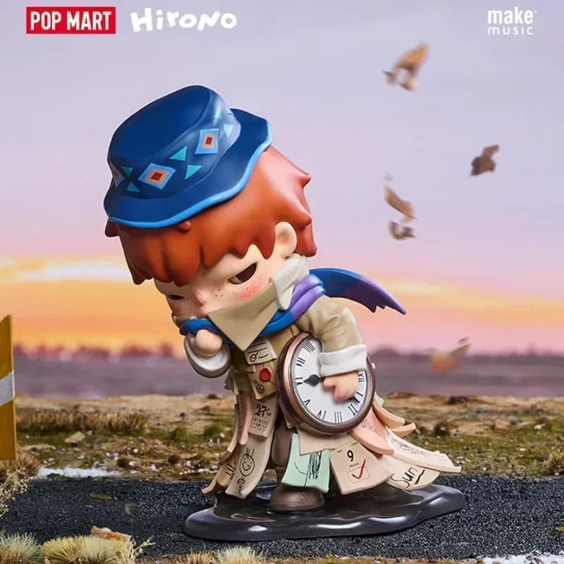 POP MART Hirono X Stefanie Sun Weather With You Series Blind Box Guess Bag Decorazione del desktop fascino Modello regalo Ragazza Giocattoli Anime