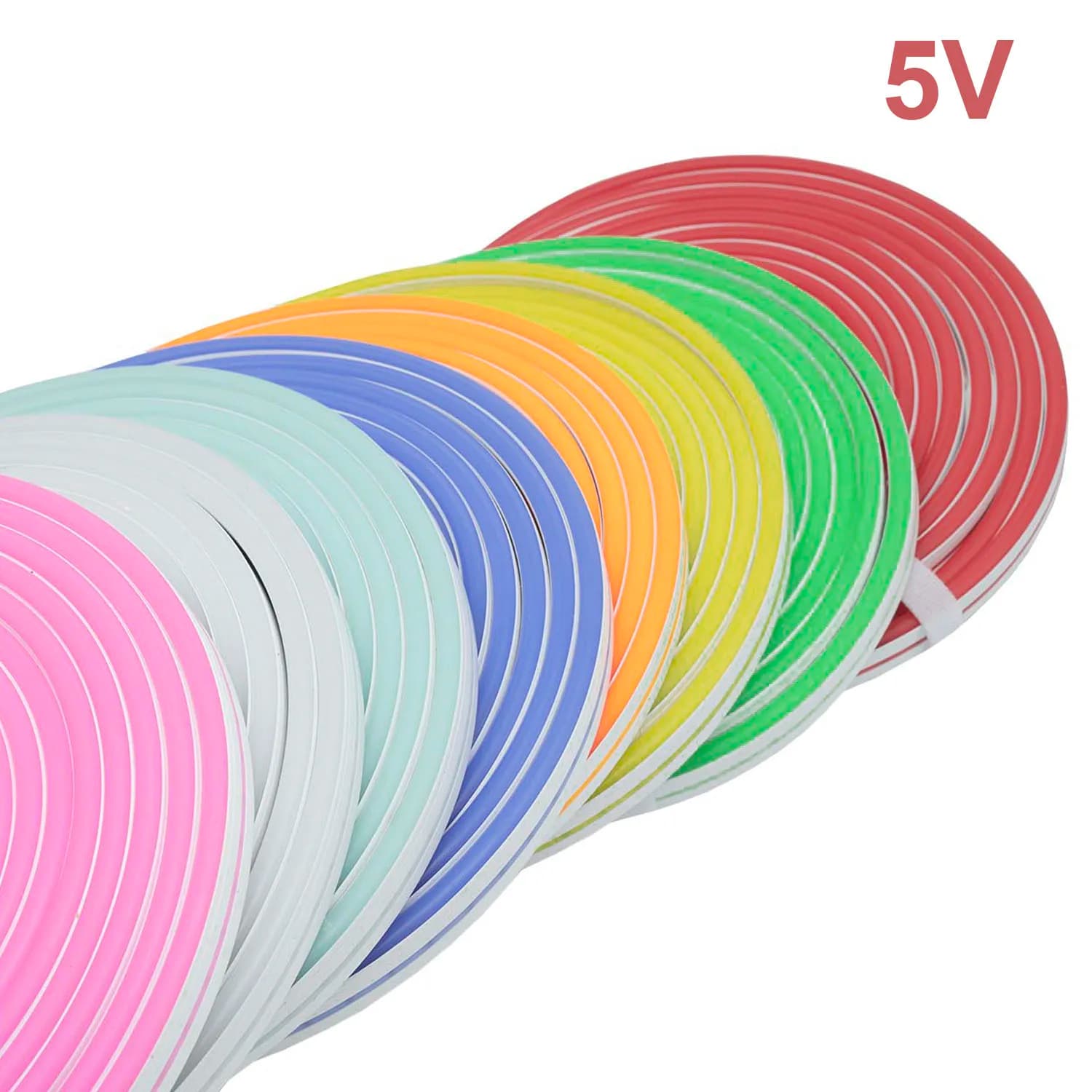 DC5V Neon Strip impermeabile fai da te segno USB 2835SMD 120LED/m flessibile LED Strip Light 1Led 1 taglio per la decorazione domestica